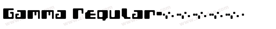 Gamma Regular字体转换